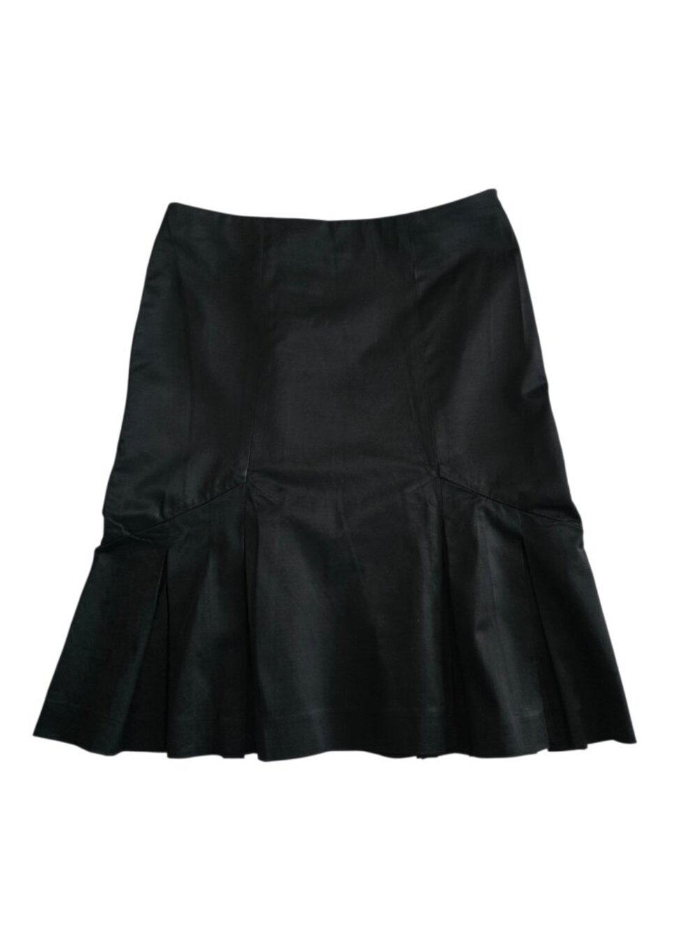 Bebe BLACK PLEATED MINI PENCIL SKIRT SIZE 6